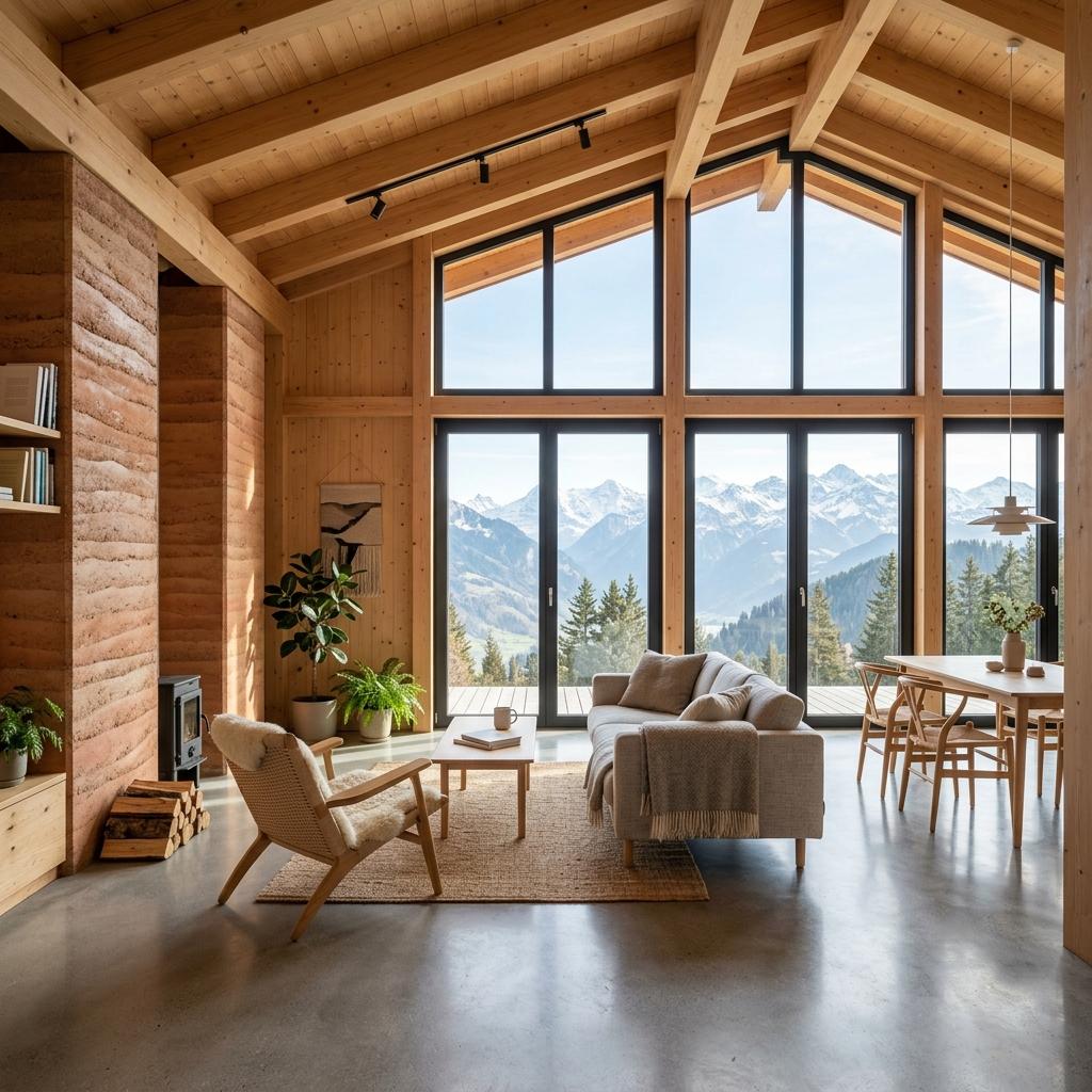 Interieur eines modularen Hauses